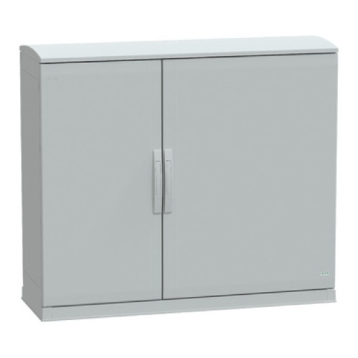 Floor standing encl.polyester vers.PLAZT wopen plinthcanopy 1000x1250x420 IP44