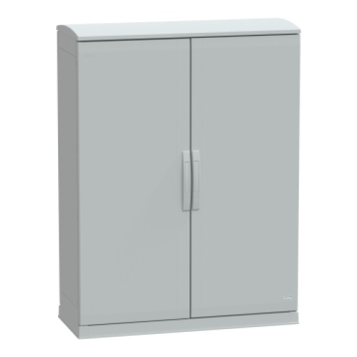 Floor standing encl.polyester vers.PLAZT wopen plinthcanopy 1250x1000x420 IP44