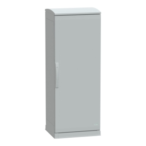 Floor standing encl.polyester vers.PLAZT wopen plinthcanopy 1250x500x420 IP44