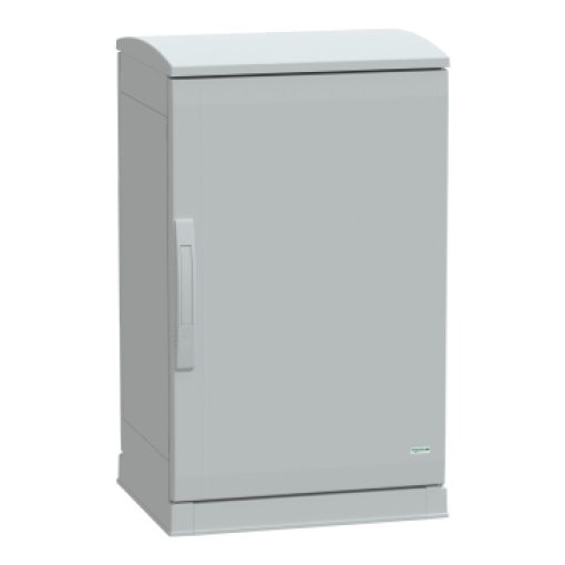 Floor standing encl.polyester vers.PLAZT wopen plinthcanopy 750x500x420 IP44