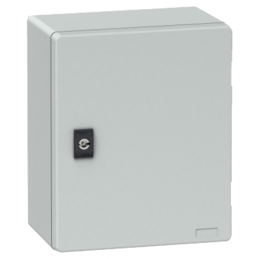 wall-mounting encl. polyester monobloc IP66 H308xW255xD160mmbakelite mount.pl.