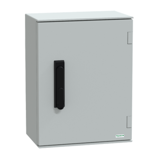 wall-mounting enclosure polyester monobloc IP66 H430xW330xD200mm 3points lock