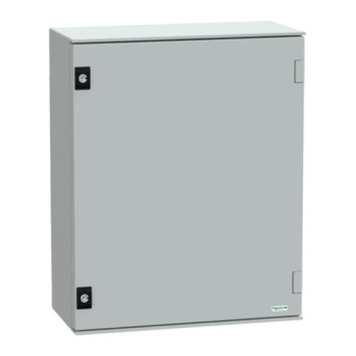 wall-mounting encl. polyester monobloc IP66 H530xW430xD200mmmetal mount.plate