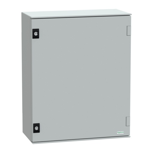 wall-mounting encl. polyester monobloc IP66 H530xW430xD200mmmetal mount.plate