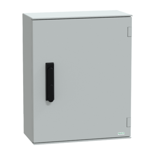wall-mounting enclosure polyester monobloc IP66 H530xW430xD200mm 3points lock