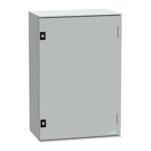 wall-mounting encl. polyester monobloc IP66 H647xW436xD250mmmetal mount.plate