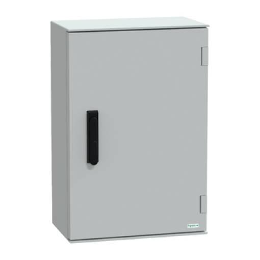 wall-mounting enclosure polyester monobloc IP66 H647xW436xD250mm 3points lock