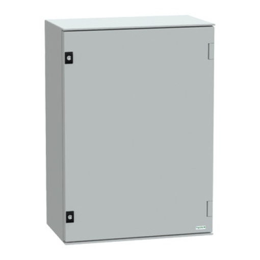 wall-mounting encl. polyester monobloc IP66 H747xW536xD300mmbakelite mount.pl.