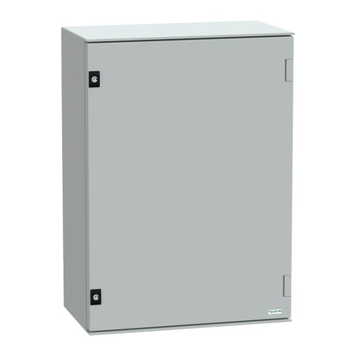 wall-mounting encl. polyester monobloc IP66 H747xW536xD300mmbakelite mount.pl.