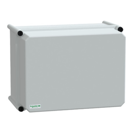PLS box, polyester rear, opaque PC cover IP66 27x36x23cm