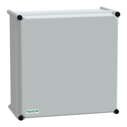 PLS box, polyester rear, opaque PC cover IP66 36x36x18cm