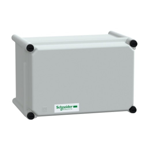 PLS box, polyester rear, polyester cover IP66 18x27x18cm