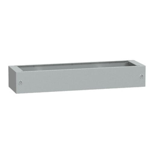 Pedestal de poliéster com vidro reforçado do inv. PLAT124 abertura frontal IP44-IK10 RAL7035