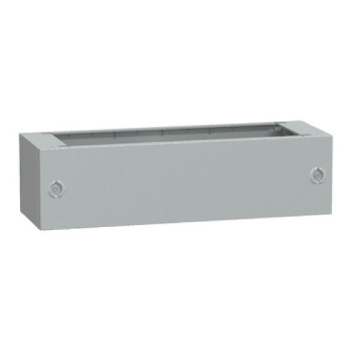 Pedestal de poliéster com vidro reforçado do inv. PLAT73 abertura frontal IP44-IK10 RAL7035