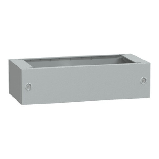 Pedestal de poliéster com vidro reforçado do inv. PLAT74 abertura frontal IP44-IK10 RAL7035