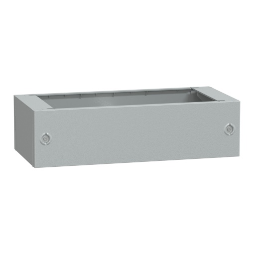 Pedestal de poliéster com vidro reforçado do inv. PLAT74 abertura frontal IP44-IK10 RAL7035
