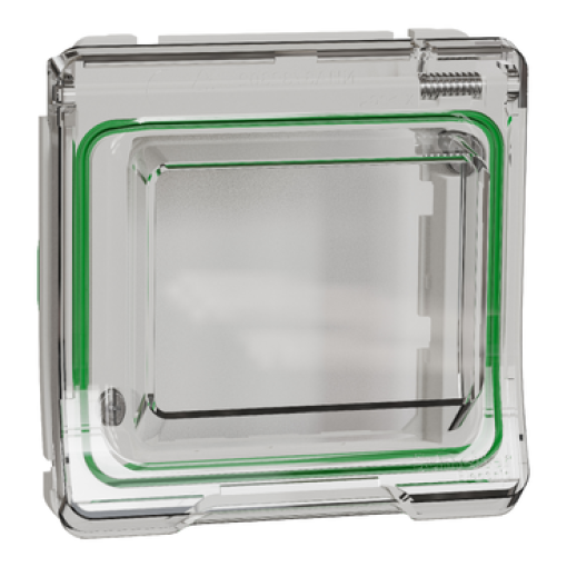 Mureva Styl - Adaptador com tampa Unica - IP44 - Branco