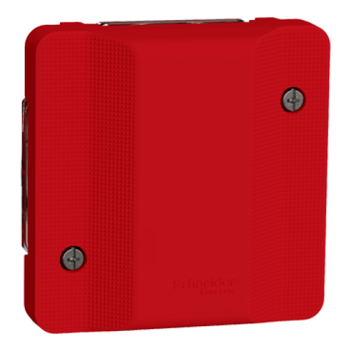 Mureva Styl - Dispositivo de sinalização sem lâmpada - encastrarsaliente - IP55 - 230V AC - Vermelho