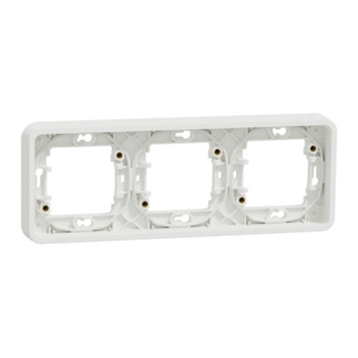 Quadro horizontal 3 elementos, Mureva Styl, IP55, Branco