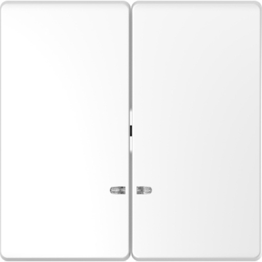 D-Life - Tecla dupla com visor - Branco