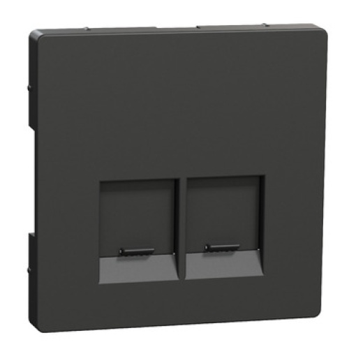 D-Life - Centro de tomada RJ45 dupla - Antracite