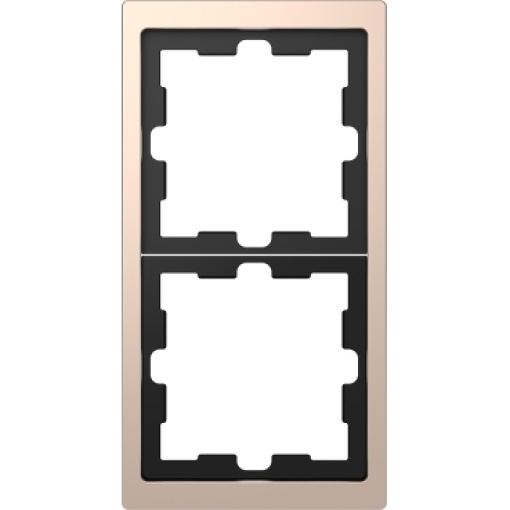 D-Life - Quadro vert.horiz. 2 elementos - Metal champanhe
