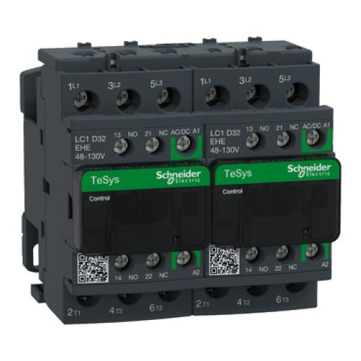 TeSys D reversing contactor - 3P -  440 V - 32 A AC-3 - 48...130 V ACDC coil