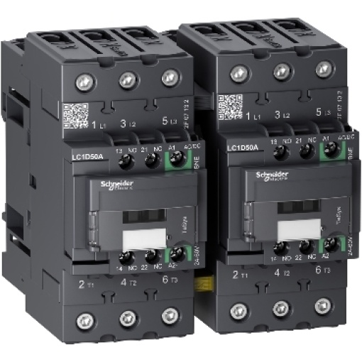 TeSys D reversing contactor - 3P -  440 V - 50 A AC-3 - 24...60 V ACDC coil