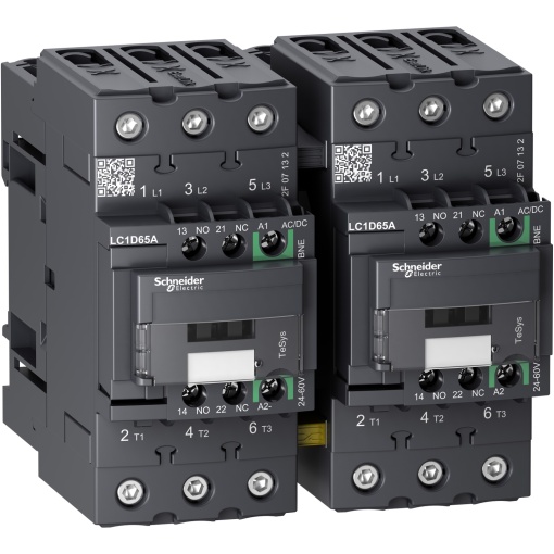 TeSys D reversing contactor - 3P -  440 V - 65 A AC-3 - 24...60 V ACDC coil
