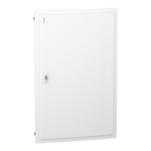 PrismaSet XS, Quadro 5 filas 24 módulos, porta branca, encastrar