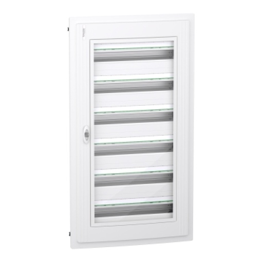 PrismaSet XS, Quadro 6 filas 24 módulos, porta transparente, encastrar