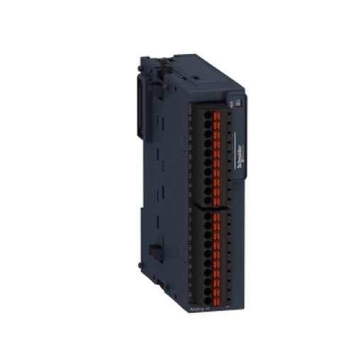 Analog input module, Modicon TM3, 4 temperature differential inputs spring 24 VDC