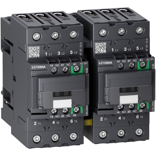 TeSys D reversing contactor 3P 66A AC-3 up to 440V coil 24-60V ACDC