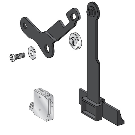 Racking interlock between crank and OFF pushbutton - for MTZ2MTZ3