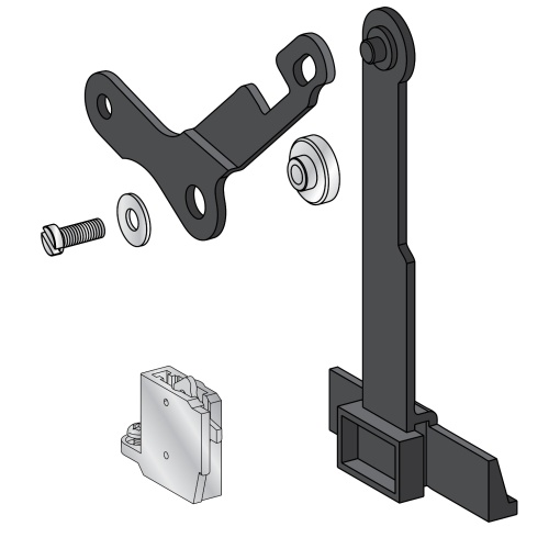 Racking interlock between crank and OFF pushbutton - for MTZ2MTZ3