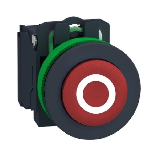 botão flush  vermelho com saída 1na marcaj
