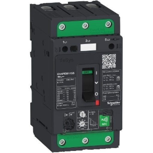 TeSys GV4 - disjuntor magneto-térmico multifuncional - 3.5A 3P - Everlink