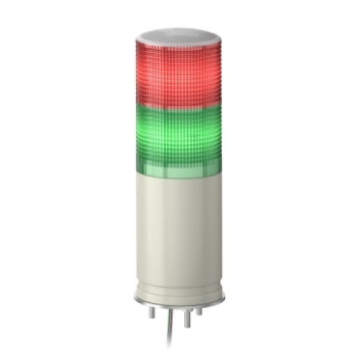 Baliza de sinalização monolítica, Harmony fácil XVG, 60mm, verde vermelho, luz fixa, sinal sonoro, montagem na base, IP42, 220...240V CA