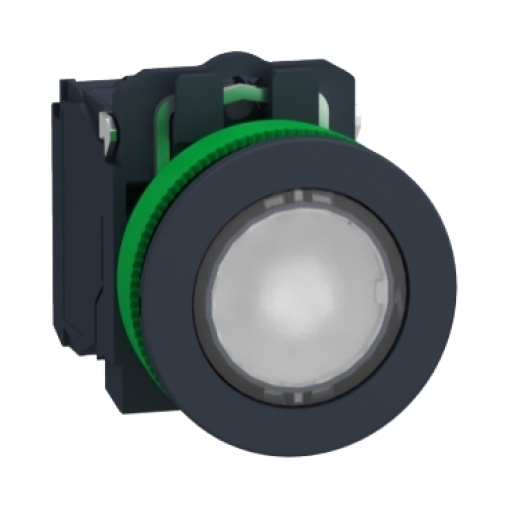 Flush branco   cap ipb led 24 1no 1nc scr