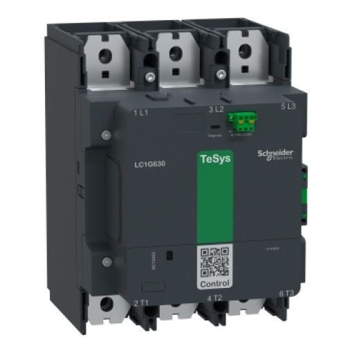 Contactor TeSys LC1G 630A 440V 3P AC3 Bobina padrão 100-250V CA-CC