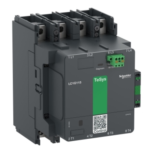Contactor TeSys LC1G 225A 440V 4P AC3 bobina 100-250V CA-CC
