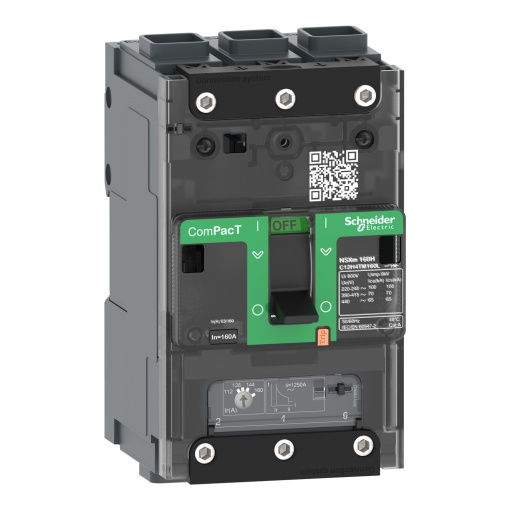 ComPacT DISJUNTOR NSXm160B 25kA CA 3P 125A TMD ELINK