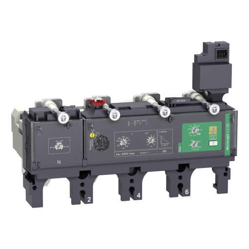 Trip unit MicroLogic 4.3 AB for ComPacT NSX 400630 circuit breakers, electronic, rating 400A, 4 poles 4d