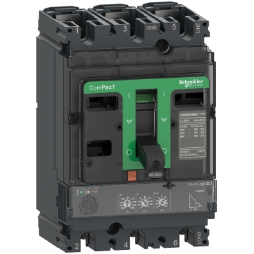 ComPacT DISJUNTOR NSX100B 25kA CA 3P 100A 2,2