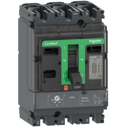 ComPacT DISJUNTOR NSX160N 50kA CA 3P3D 160A TMD