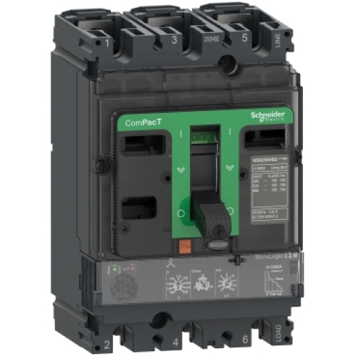 ComPacT DISJUNTOR NSX250R 200kA CA 3P 150A 2.2M