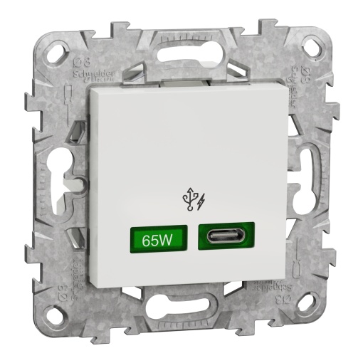 Nova Unica - Tomada USB C carregador 65W - Branco