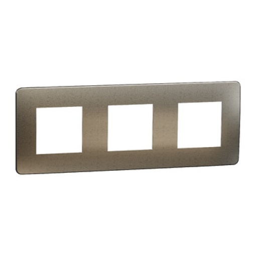 Nova Unica - Quadro 3 elementos - Studio Bronze MetalBranco