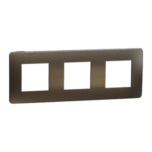 Nova Unica - Quadro 3 elementos - Studio Bronze AçoPreto
