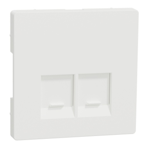 D-Life - Centro tomada dupla RJ45 - Branco Mate